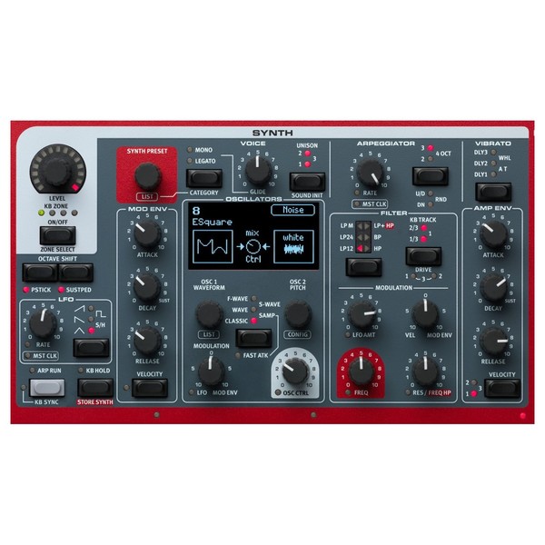 Nord Stage 3 HP76 Digital Piano - Synth Section