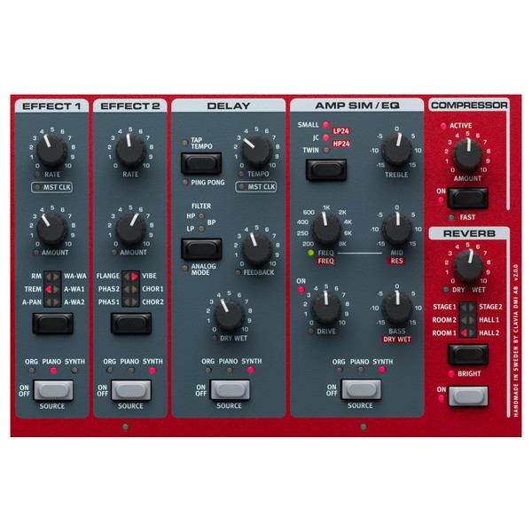 Nord Stage 3 HP76 Digital Piano - Effect Section