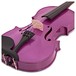 Student 4/4 Violin by Gear4music, PURPLE SPARKLE close