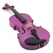 Student 4/4 Violin by Gear4music, PURPLE SPARKLE angle