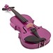 Student 1/2 Violin by Gear4music, PURPLE SPARKLE angle