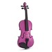 Student 1/2 Violin by Gear4music, PURPLE SPARKLE front