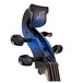 Bridge Draco Electric Cello, Black and Blue head