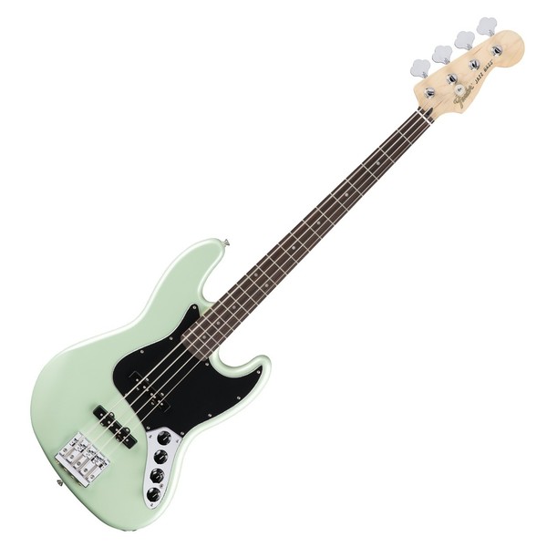 Fender Deluxe Active Jazz Bass Guitar, Pau Ferro, Surf Pearl