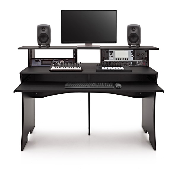 3 Tier Pro Audio Studio Desk by Gear4music, 8U