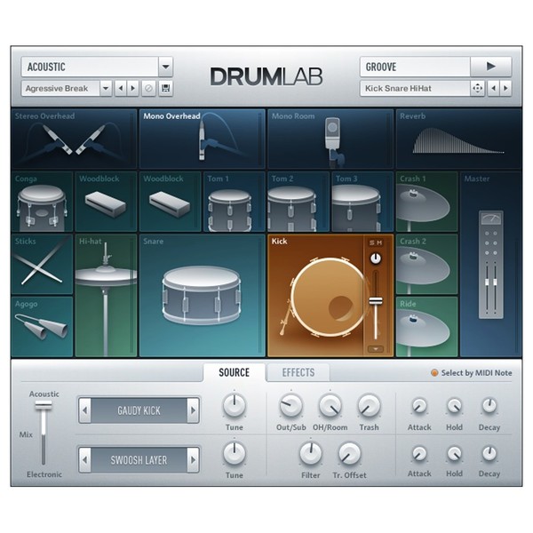 Native Instruments Komplete 12 Upgrade from Komplete Select - Drumlab