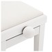Adjustable Piano Stool by Gear4music, White - B Stock