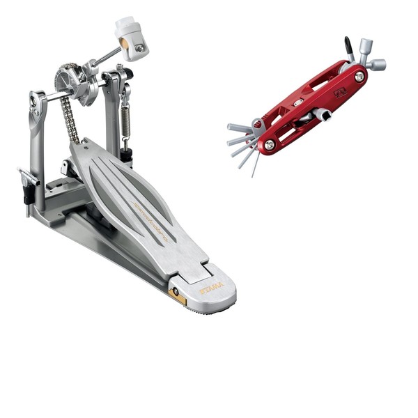 Tama Speed Cobra Single Bass Drum Pedal with Case and Free Multi Tool-Full image