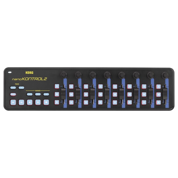 Korg nanoKONTROL2 USB MIDI Controller, Blue/Yellow - Top