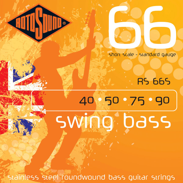 Rotosound RS66S Short Scale Steel Bass Guitar Strings, 50-110