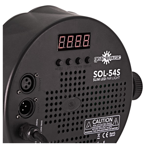 SOL 54W Flat Par Can by Gear4music, Pair