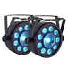 STELLAR Multi COB Lights by Gear4music, Pair