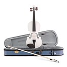 Stentor Harlequin Violin Outfit, White, Full Size - Nearly New