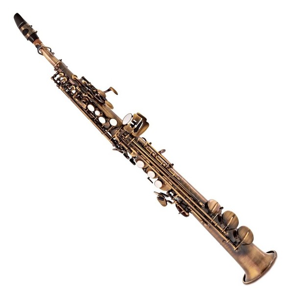 Odyssey OSS3700 Symphonique Bb Straight Soprano Saxophone, Antique