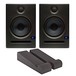 PreSonus Eris E5 Active Studio Monitors with Iso Pads & Cables - Bundle