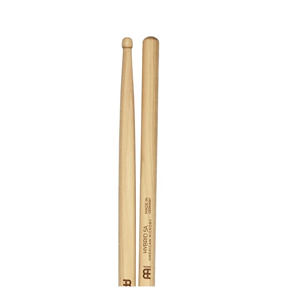 Meinl Hybrid 5A Wood Tip Drumstick-Zoomed in
