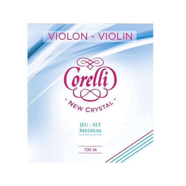 Corelli Crystal Violin String Set, 4/4 Size, Ball E