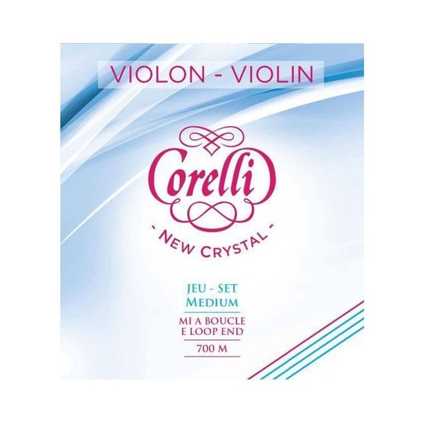 Corelli Crystal Violin String Set, 4/4 Size, Loop E