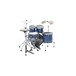 Tama Starclassic Performer B/B 4pc Shell Pack, Lacquer Ocean Blue - Angle Shot