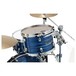 Tama Starclassic Performer B/B 3pc Shell Pack, Lacquer Ocean Blue - Angle Rack Tom