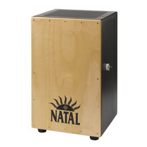 Natal Andante Cajon, Snare Wires, Black with Natural Frontplate - Nearly New