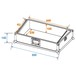 Roadinger MCA-19 Mixer Case Dimensions