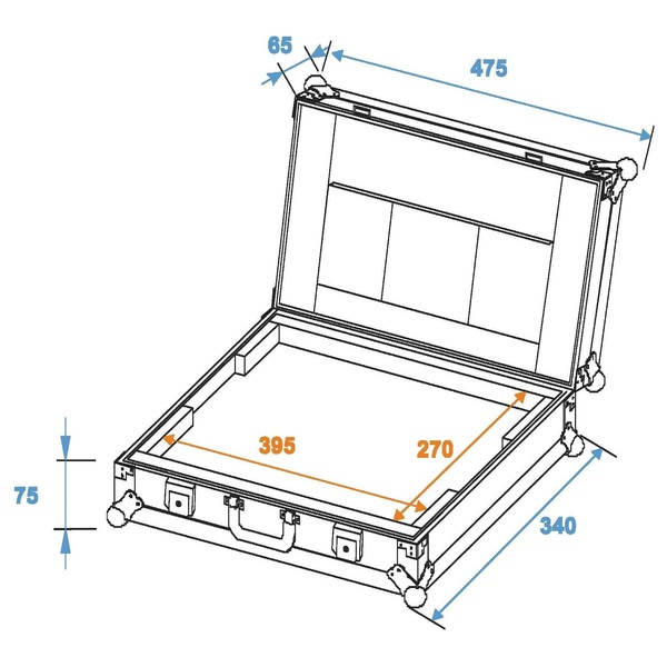 Roadinger LC-17 Laptop Case Dimensions