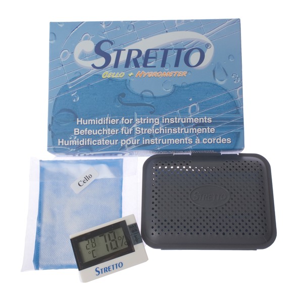 Stretto Cello Humidifier & Hygrometer