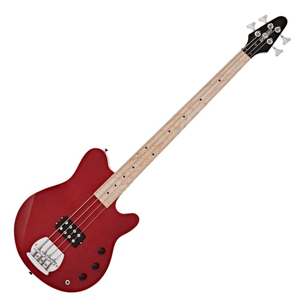 Santa Monica Bass Guitar by Gear4music, Red