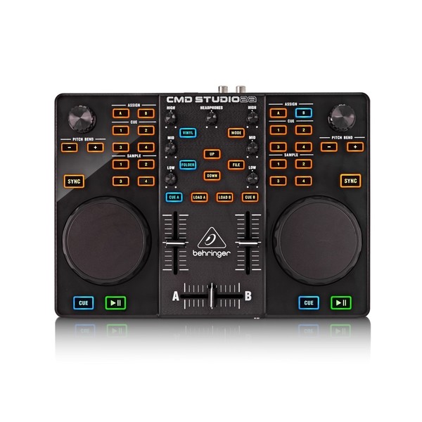 Behringer CMD Studio 2A DJ MIDI Controller, Top View