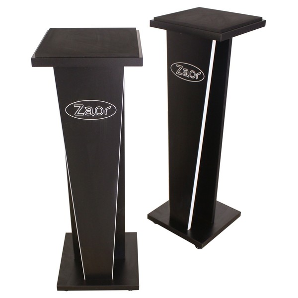 Zaor Miza V36 Stand, Black (Pair) - Angled