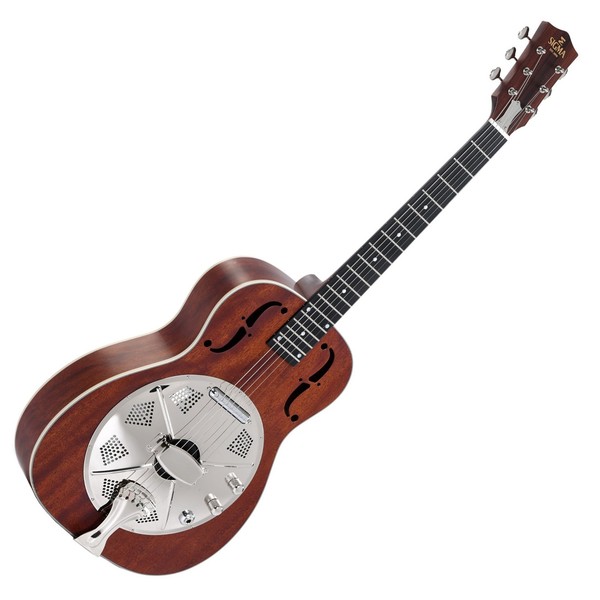 Sigma RM-140E+ Electro Acoustic Cone Resonator, Mahogany Front View