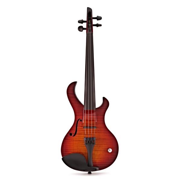 Wood Katana Sabre 4 String Electric Violin, Tiger Cherry Burst