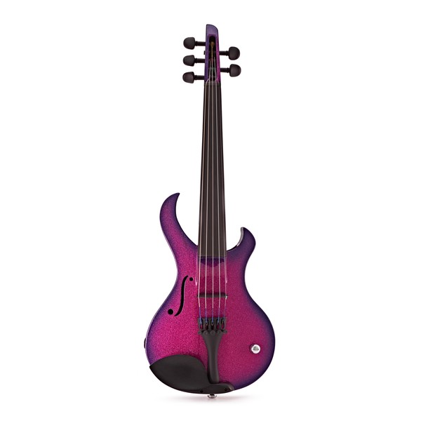 Wood Katana Sabre 5 String Electric Violin, Pink Panther Burst