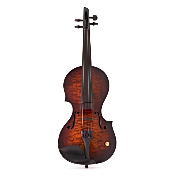 Wood Nashville 4 String Electric Violin, Tobacco Burst Quilt