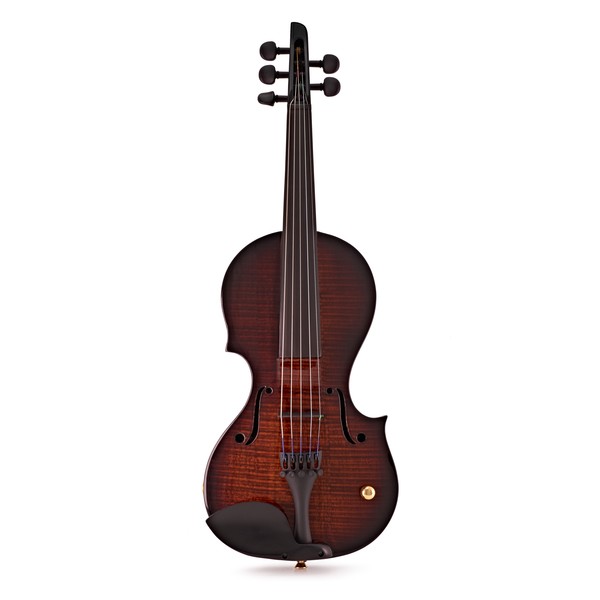 Wood Nashville 5 String Electric Violin, Teak Tiger Maple