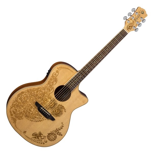 DISC Luna Henna Oasis Electro Acoustic Spruce at Gear4music