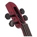 Wood StingRay SVX4 Electric Violin, Candy Apple Red head