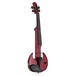 Wood StingRay SVX4 Electric Violin, Candy Apple Red front angle