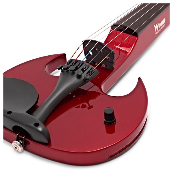Wood Violins StingRay SVX5 Electric Violin, Candy Apple Red at