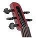 Wood StingRay SVX5 Electric Violin, Candy Apple Red head