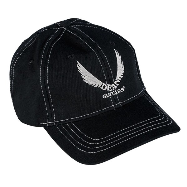 Dean Guitars Baseball Cap - Black Wing Logo Front View