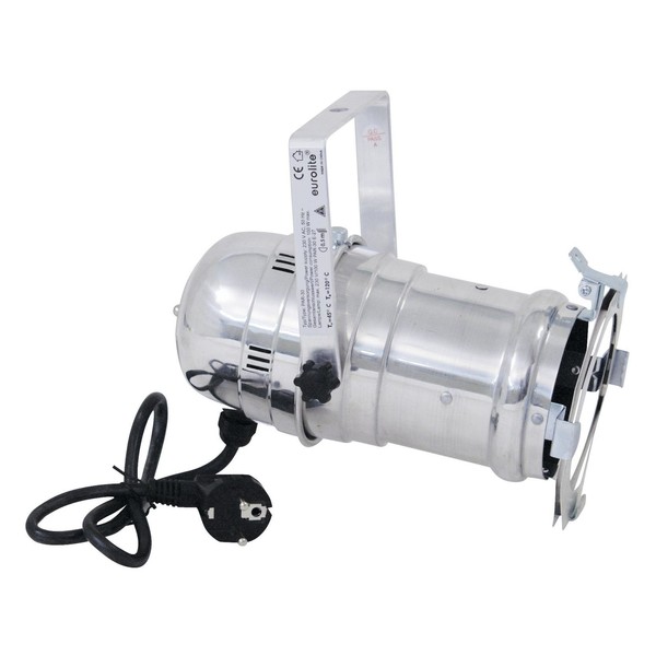 Eurolite PAR-30 Spotlight, Silver - side view