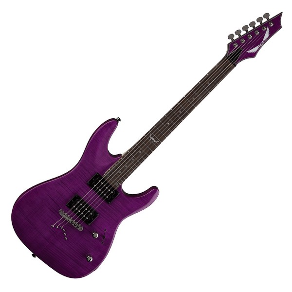 Dean Custom 350 Electric Guitar, Trans Power Purple 1