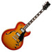 Dean Colt Semi Hollow Electric Guitar, Trans Amberburst