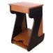Miza Rack 16 MK2, Black Cherry - Angled Rear