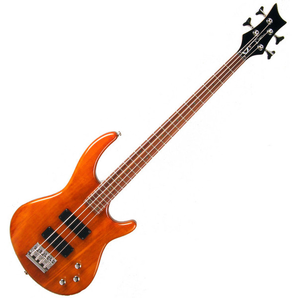 Dean Edge 1 Bass Guitar, Trans Amber Burst