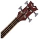 Dean Exotica Supreme Cutaway Electro Acoustic Bass, Satin Natural headstock & neck