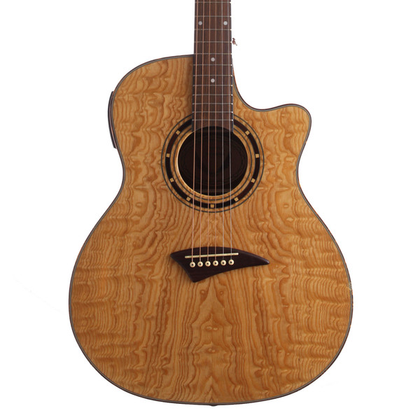 Dean Exotica Quilt Ash Electro Acoustic, Gloss Natural at Gear4music