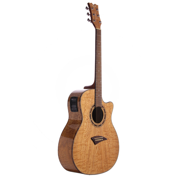 Dean Exotica Quilt Ash Electro Acoustic, Gloss Natural at Gear4music
